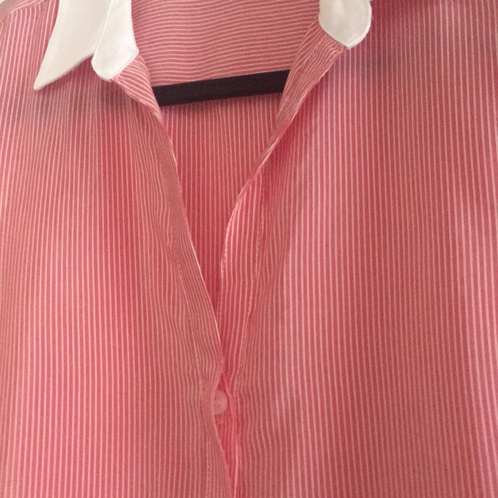 Striped Buttoned Blouse - Picture 3 of 4